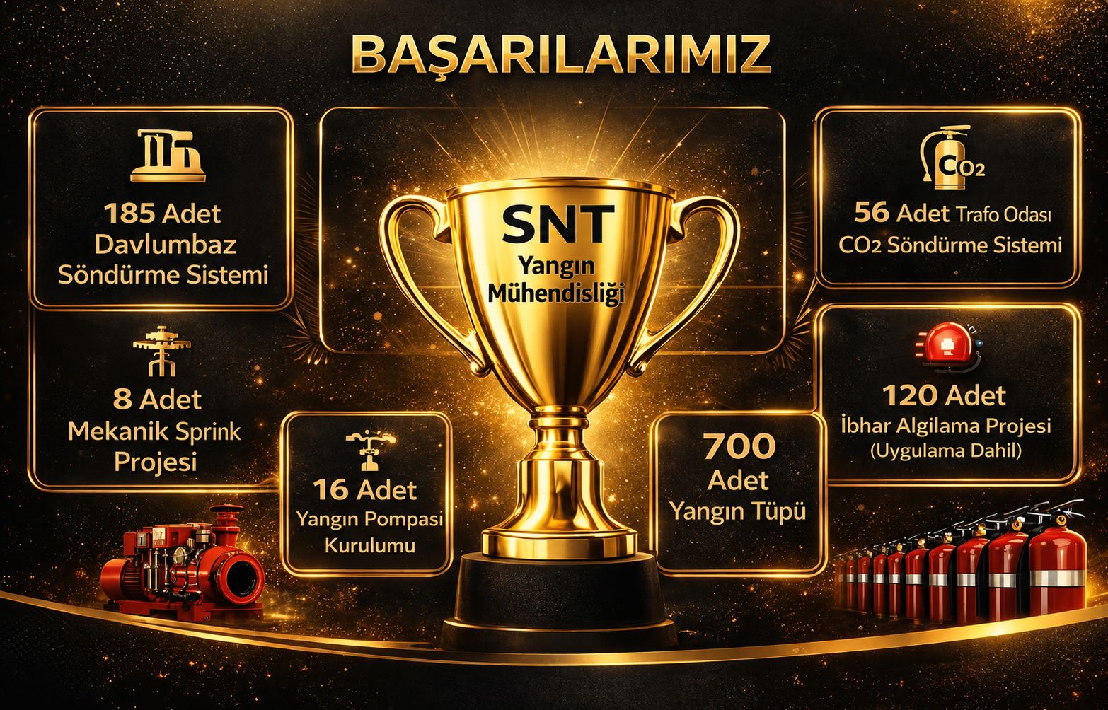 2025 YILI YANGIN SÖNDÜRME SİSTEMLERİ KURULUMU HİZMETLERİ VE BAŞARI TABLOSU